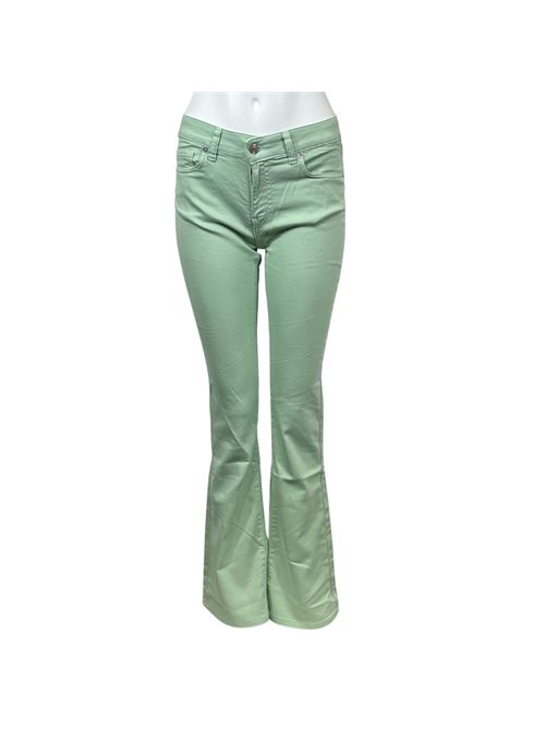 AQUA GREEN LEG ALLEY TROUSERS VICOLO | DR5109VERDE ACQUA